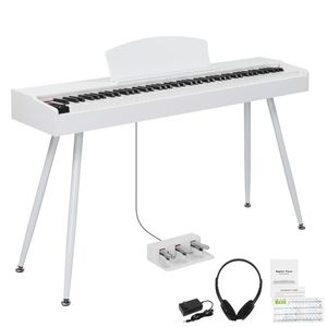 GDP 203 88-Key Digital Piano with Standard Full Weighted Keyboard Metal Stand Power Adapter Triple Pedals Headphone AL Head - Product Image 2