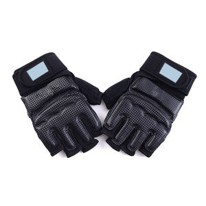 Advanced MMA Weightlifting <b>Gloves</b> Gym Use Non-Slip Half Finger PU Material Protective Training Sparring Gear Flexible Fit Strong - Product Image 3