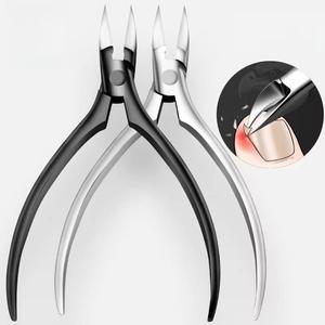 Coupe-ongles professionnel en acier inoxydable, pointe plate, portable, ouverture large pour les soins des doigts, usage adulte, style simple - Product Image 1