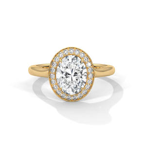แหวนเพชรทองคำ 14K เพชรเพาะเลี้ยงในห้องปฏิบัติการ แหวนทองคำแท้ 18K สำหรับผู้หญิง สไตล์คลาสสิก รับรองโดย IGI แหวนหมั้น แหวนวันครบรอบ - Product Image 2