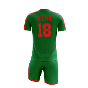 ชุดฟุตบอลคุณภาพสูงจากผู้ผลิตปากีสถาน ระบายอากาศได้ดี น้ำหนักเบา ผลิตจากโพลีเอสเตอร์ 100% ป้องกันแบคทีเรีย เป็นมิตรกับสิ่งแวดล้อม แห้งเร็ว - Product Image 4