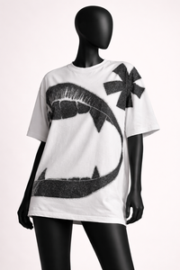 Camiseta Gráfica Oversize de Alta Calidad para Mujer, Estampada, de Algodón, Estilo Urbano, Holgada, de Manga Corta, Informal - Product Image 3