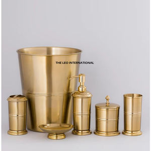 Juego de Accesorios de Baño de Buena Calidad y Económico, 5 Piezas, Juego de Inodoro y Accesorios, Acabado Plateado Brillante - Product Image 2