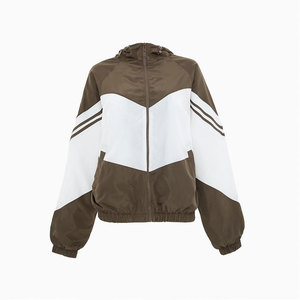 Latest Design Women's Color Blocked Windbreaker <b>Jacket</b> Lightweight Polyester Long Sleeve Full Zip Up Nylon Windbreaker <b>Jacket</b> - Product Image 3