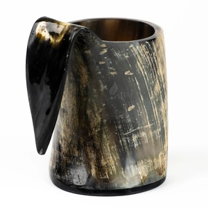 Mug en corne de Viking haut de gamme, fait main, style rustique, pour bar à domicile et collection de cadeaux, au meilleur prix - Product Image 2