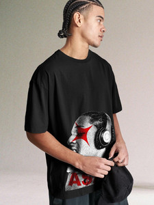 T-shirt pour homme surdimensionné avec impression personnalisée, style streetwear, col rond, manches courtes, jersey en coton respirant, t-shirt graphique - Product Image 2