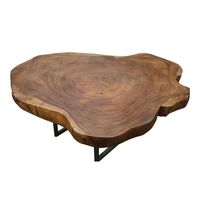 Table basse en bois massif époxy Live Edge Studio - Meuble de salon durable, écologique et personnalisable - Modèle 030 - Garantie 2 ans