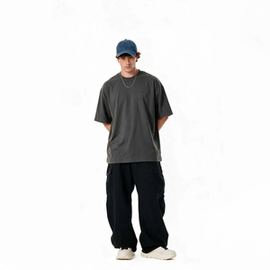 Camiseta Oversize de Algodón 2026, Corte Holgado, Cuello Redondo, Manga Corta, Transpirable, Suave, Estilo Urbano, Uso Diario, Secado Rápido - Product Image 2
