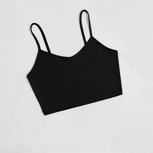 New Arrival Women's High Support Sexy Sports Bra Plus Size Breathable Eco-Friendly Front Logo Customizable Deep V-Neck - Product Image 5