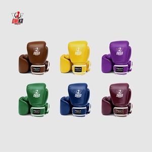 Gants de boxe personnalisés avec logo, or métallisé vert, légers, professionnels, en PU/PVC/cuir, respirants, à doigts entiers, unisexes, pour l'entraînement - Product Image 4