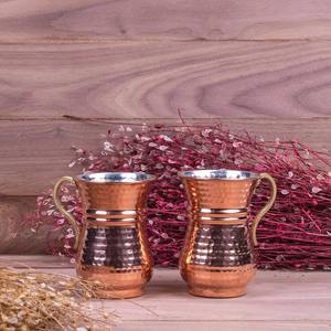 Mug élégant en cuivre pur pour Moscow Mule, idéal pour les boissons de fête et comme article cadeau, accessoire de bar à prix abordable - Product Image 4