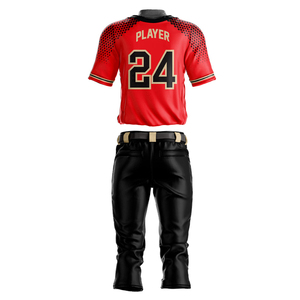 Nouvel ensemble maillot et pantalon de baseball personnalisé pour équipes de jeunes hommes 2026 OEM / Dernier design uniforme de baseball pour équipes masculines - Product Image 4
