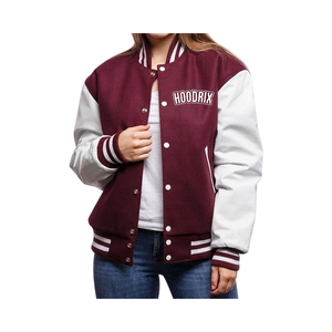 Veste universitaire en polaire personnalisée avec écussons en chenille, uniforme d'équipe - Product Image 4