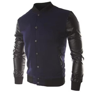 Chaqueta Varsity Casual de Invierno para Hombre, Diseño Personalizado a la Moda, 100% Algodón, Ligera y Sólida, a Bajo Precio - Product Image 4