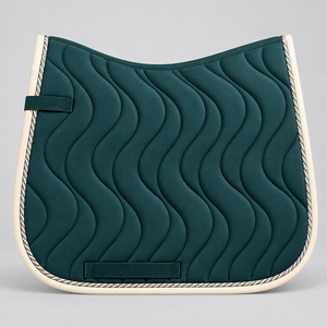 Échantillon Gratuit Tapis de Selle d'Équitation pour Dressage avec Bordure Assortie, Couleur Personnalisée, Logo, Finition Pailletée, Taille Personnalisée OEM/ODM - Product Image 4