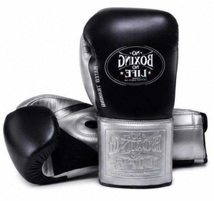 Gants d'entraînement No Boxing No Life en cuir PU avec fermeture Velcro et sangle de poignet réglable pour le sparring et l'entraînement - Product Image 4