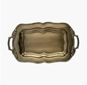 Bandeja Redonda de Latón para Servir, Vajilla Elegante y Tradicional para Comedor, Cocina, Restaurante, Hotel, Bodas y Fiestas - Product Image 1