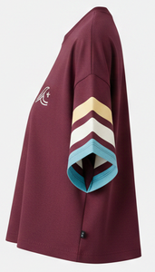 เสื้อยืดคอกลมทรงบ็อกซี่ ยูนิเซ็กส์ วินเทจ ปักลายตามสั่ง สตรีทแวร์ ผ้าคอตตอน 100% แห้งเร็ว - Product Image 3