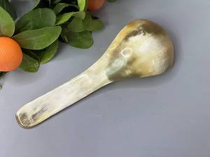 Paire de cuillères de luxe en corne de buffle sculptée, ustensiles de service de luxe pour cuisine et maison, très demandés, pour repose-cuillères et pinces de pot - Product Image 2