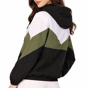 Chaqueta Cortavientos con Panel en V para Mujer, con Capucha, Cierre Frontal, Ligera, Estilo Urbano, Ropa Deportiva de Alto Rendimiento, Chaqueta de Moda para Mujer - Product Image 3