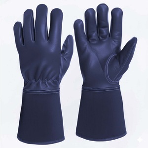 Guantes de Soldadura de Cuero Vacuno con Diseño Nuevo y Logotipo Personalizado, Certificación CE, Sin Látex, con Puño de Seguridad, Guantes Resistentes - Product Image 3