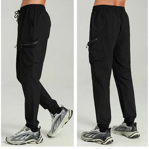 Pantalones Deportivos Casuales para Hombre, Ligeros, de Cintura Media, Corte Recto, Fáciles de Poner, Tela Suave y Elástica, Cierre con Cordón - Product Image 5