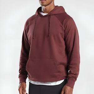 Sweat à capuche polaire premium pour homme – Confort respirant au quotidien avec capuche ajustable et poche kangourou – Motif uni – Plusieurs tailles - Product Image 3