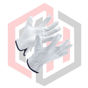 Gants en cuir blanc naturel, résistants, réfléchissants, antistatiques, respirants, résistants aux déchirures, sans silicone, sans poudre - Product Image 2