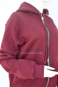Sudadera con Capucha para Mujer, 400 GSM, Algodón Grueso, Antiarrugas, Estilo Urbano, Personalizable OEM ODM, Marca Privada, Precio de Fábrica al por Mayor - Product Image 3