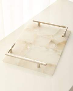 Bandeja Redonda Grande de Mármol para Servir, con Diseño Moderno, para Decoración de Sala de Estar y Solución Práctica para Servir - Product Image 3