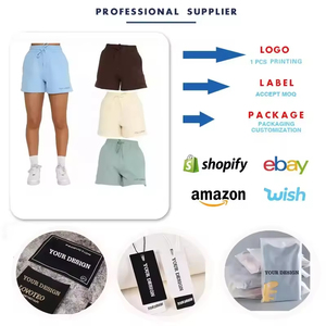 Shorts de sport pour femmes à taille haute, respirants, en coton et polyester, séchage rapide, écologiques, shorts de sport pour femmes - Product Image 3