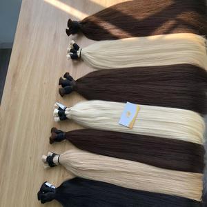 Extensiones de Cabello Humano Virgen Remy 100% Sin Procesar de Alta Calidad, Estilo Ondulado, Doble Trama a Máquina, 8-32 Pulgadas, Todos los Colores, Vietnam - Product Image 1