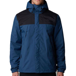 Veste de pluie imperméable personnalisée avec logo, coupe-vent légère pour l'extérieur, vente en gros OEM, vêtements de pluie respirants en softshell pour la randonnée - Product Image 5