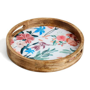 Planche à découper de travail en incrustation de résine de bois d'acacia et de manguier conçue sur mesure Plateaux de service d'ustensiles de cuisine pour la maison et l'hôtel - Product Image 4