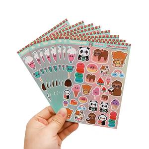 Hojas de Pegatinas Decorativas Personalizadas de Dibujos Animados en PET con Corte Kiss-Cut |   Calcomanías Brillantes Resistentes a los Rayos UV e Impermeables para Computadoras Portátiles y Botellas - Product Image 4