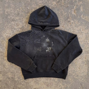 Ensemble de survêtement polaire imprimé à capuche pour homme, nouveau design, 2 pièces, avec cordon de serrage et pantalon de jogging empilé, vente en gros - Product Image 5