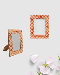 Handmade Resin Photo <b>Frame</b> Decorative <b>Picture</b> <b>Frame</b> Digital Printing Desktop Display for Home Office - Product Image 3