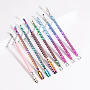 Ovexa Poussoir à cuticules chirurgical double tête en acier inoxydable, personnalisé, réutilisable, à pointe acérée, très demandé pour le vernis à ongles - Product Image 3