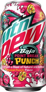 Bebida Gaseosa Mountain Dew Baja Point Break Punch Edición Limitada, Paquete de 12 Latas de 12 Onzas Líquidas, Bebida Carbonatada al por Mayor - Product Image 5