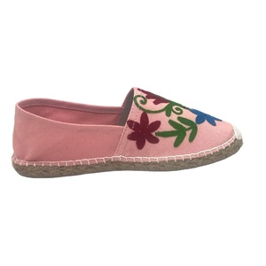 <b>Fancy</b> Flat Hot Sale Canvas Embroidery Espadrille Custom Design Light Weighted New Fashion Embroidery Espadrille for Women - Product Image 1
