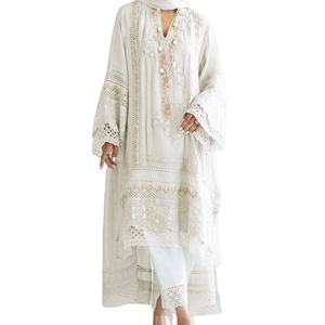 Costume de luxe en coton brodé, dernière robe de luxe de style indien et du pakistan, offre spéciale, 2022 - Product Image 1