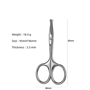 Tijeras para Cejas, Herramienta Premium para Recortar Cejas, para Servicios Profesionales de Belleza y Maquillaje - Product Image 4