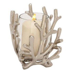 Support à bougie en aluminium abstrait design, fait main, de qualité supérieure, porte-bougie en métal moderne, décoration de luxe pour la maison, pièce maîtresse - Product Image 2