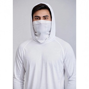 Sudadera con Capucha de Pesca Unisex con Protección Solar UPF 50, Camiseta de Manga Larga de Color Sólido, Sudadera con Protección Solar para Exteriores - Product Image 3