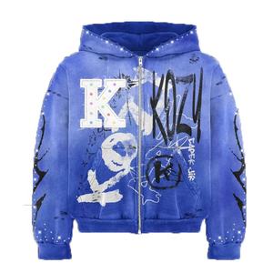 Nuevas Sudaderas con Diseño Moderno, Personalizadas, de Alta Calidad, con Estampado de Transferencia de Calor con Pedrería, para Hombre, 100% Algodón, Corte Regular - Product Image 4