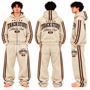 Conjunto Deportivo para Hombre, Sudadera con Capucha, Pantalones Largos, Ropa Deportiva Casual Azul, con Cierre y Bolsillo Frontal - Product Image 6