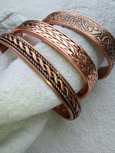 สร้อยข้อมือทองแดงกำไลข้อมือทองแดงกำไลข้อมือทองแดง2024กำไลทองแดงแท้แบบใหม่ - Product Image 4