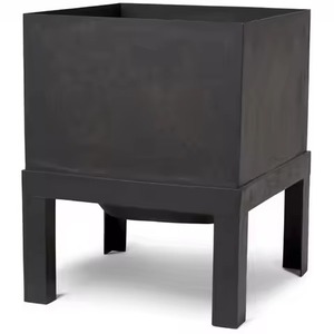 Brasero en fer haut de gamme avec piédestal, design pot foncé, foyer de haute qualité pour la maison, l'hôtel, l'extérieur et la décoration de jardin - Product Image 4