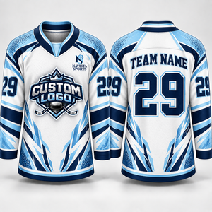 Jersey de Hockey sobre Hielo Personalizado para Equipo Profesional, 100% Poliéster, Transpirable, para Práctica, Competencia y Juego, Ropa de Hockey de Alta Calidad para Adultos - Product Image 4