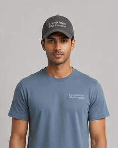 หมวกเบสบอล Khawaja Rafique Ullah Enterprises แบบ 6 แผง ปรับขนาดได้ ผ้าฝ้าย ปักโลโก้ด้านหน้า สำหรับทุกเพศ สวมใส่สบาย - Product Image 3
